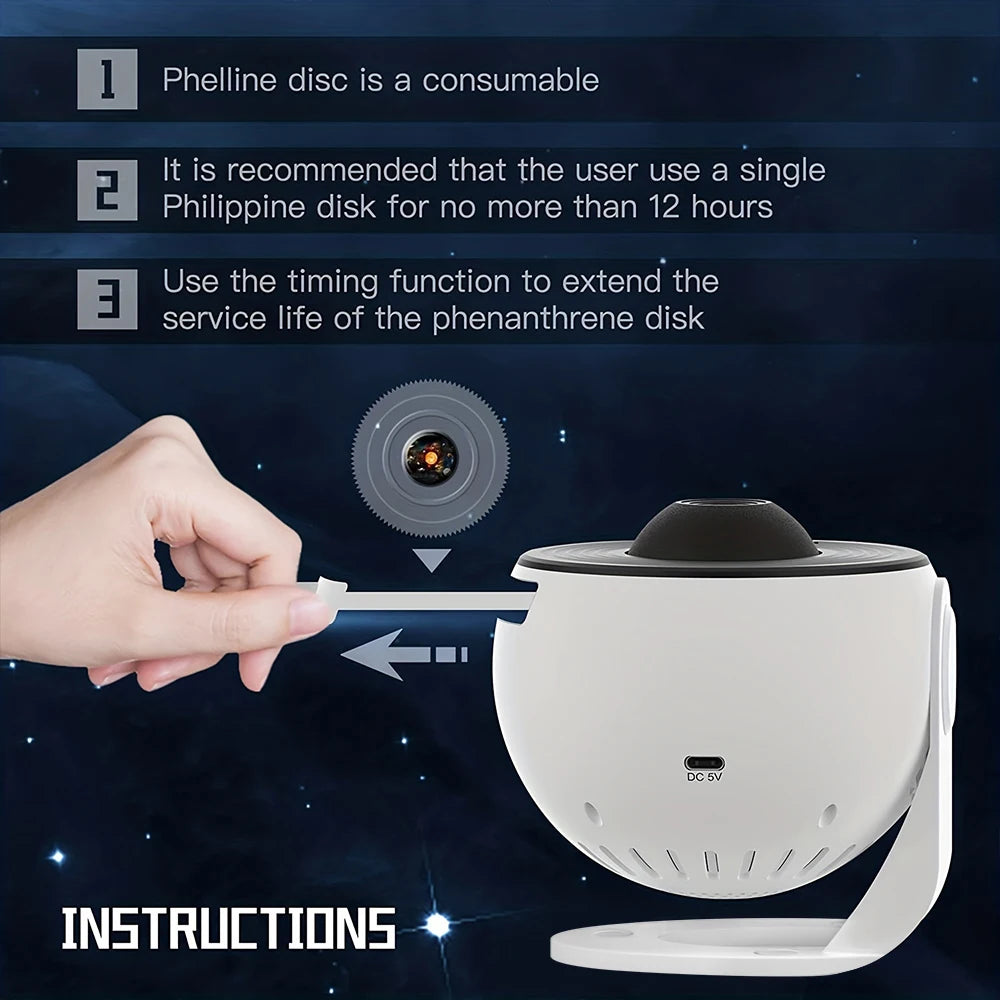 13 In 1 Galaxy Ultra Star Projector HD Image Area LED Night Light