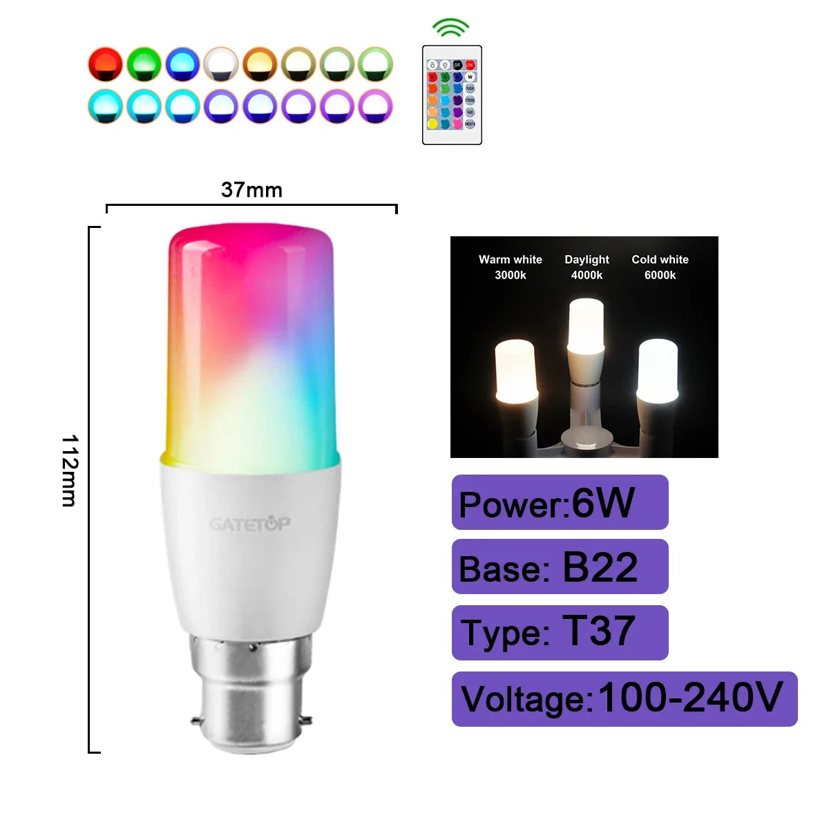 Smart RGBW LED Bulb