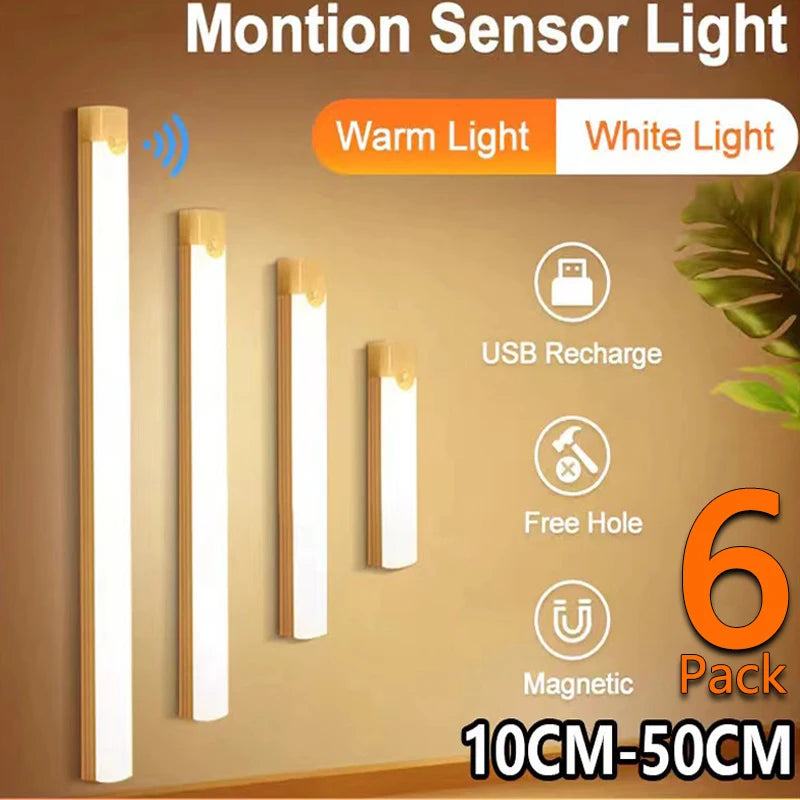 Rechargeable Motion Sensor Cabinet Light Bar for Indoors