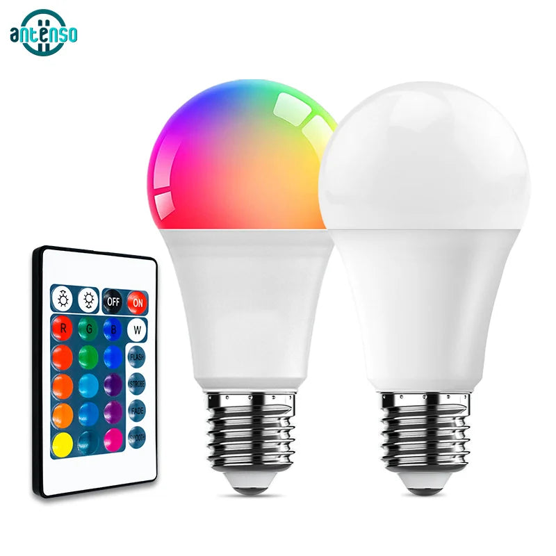 E27 Remote Control Lamp Led RGB Light